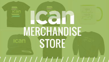 Wear and share ICAN's mission with unique ICAN Merch.